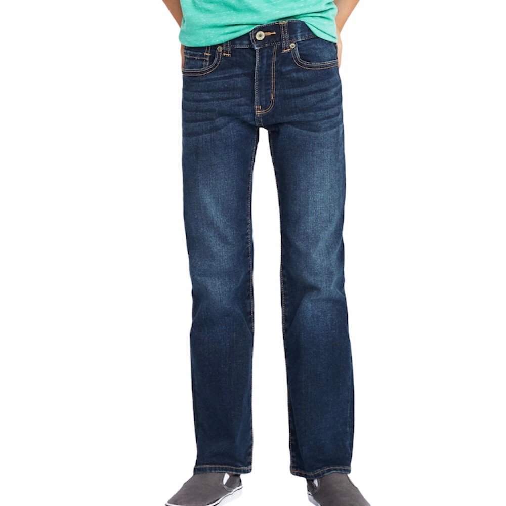 Old Navy Dark Wash Built-In-Flex Straight Jeans